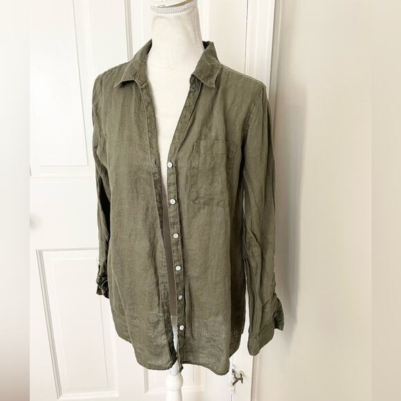 Sigrid Olsen Linen Button Down - Picture 1 of 4